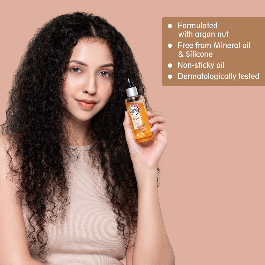 Argan Hair Oil for frizz free hair |NO Mineral Oil, NO Silicone, - 100 ml - Buds&Berries
