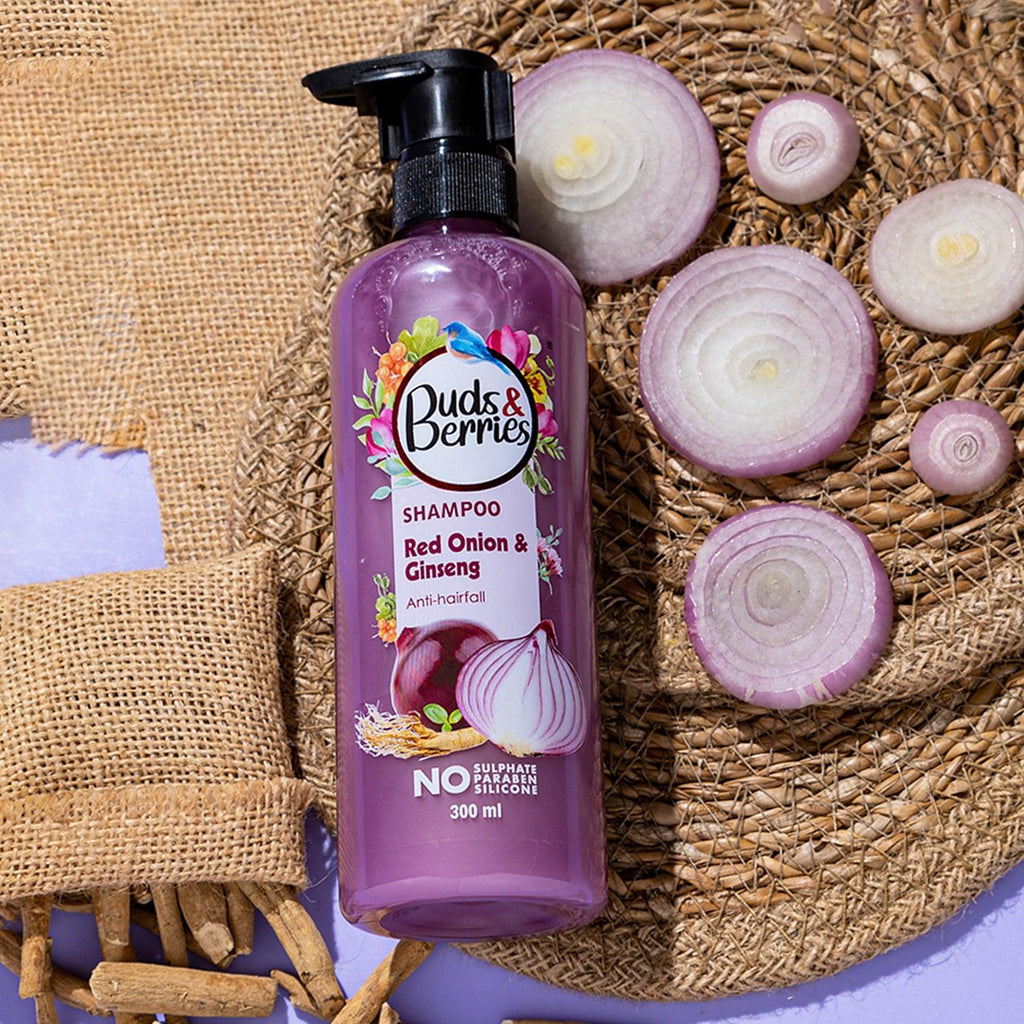 Red Onion & Ginseng Anti hair fall Shampoo 