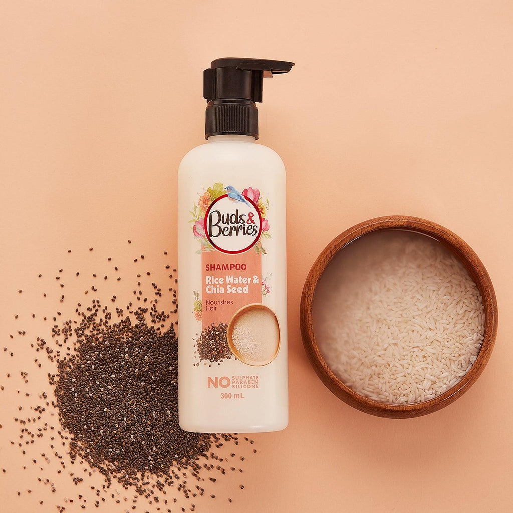 Rice Water and Chia Seed Shampoo for Nourishment