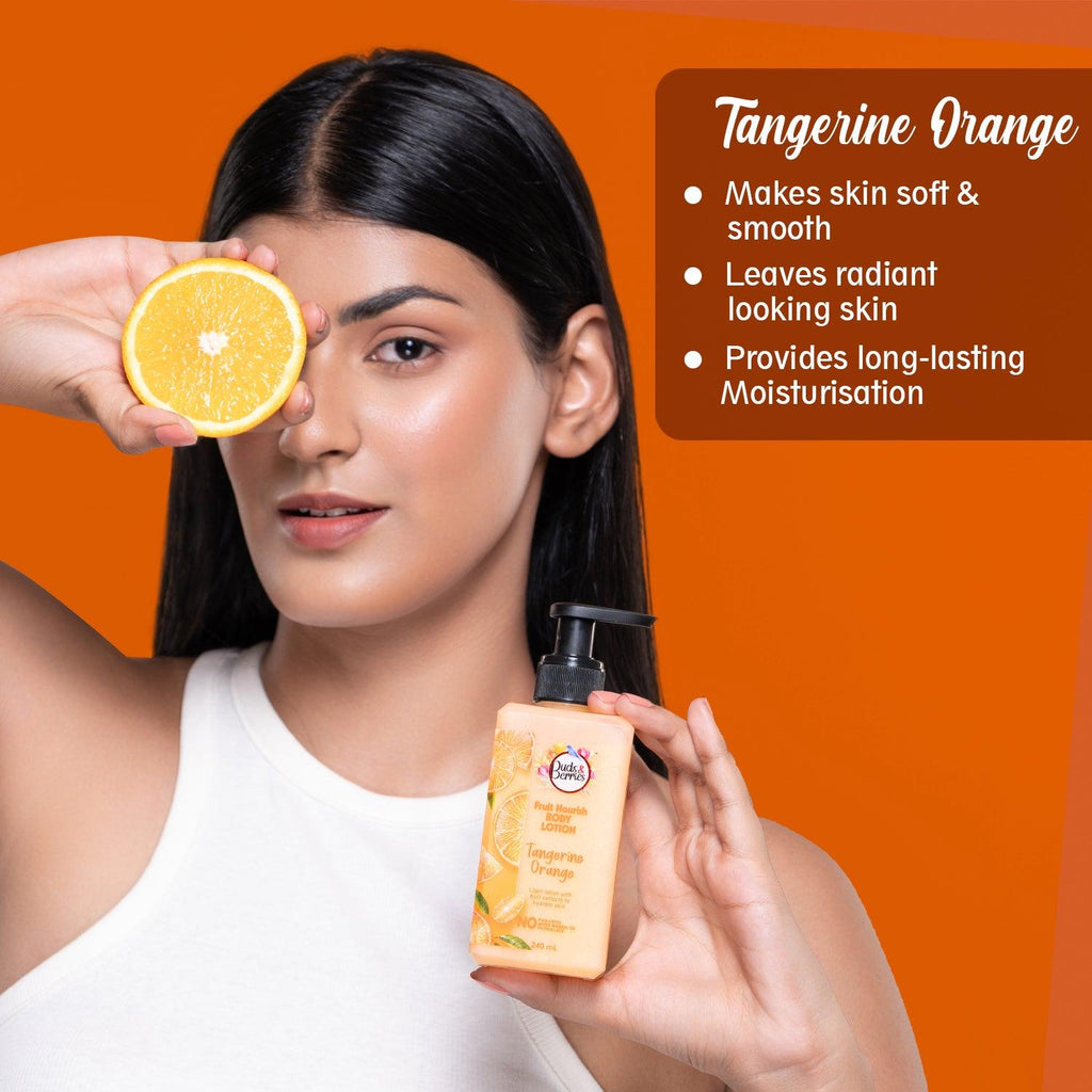 Tangerine Detox & Refresh Duo- Tangerine Bodywash(300ml) with Tangerine Body Lotion(240ml) - Buds&Berries