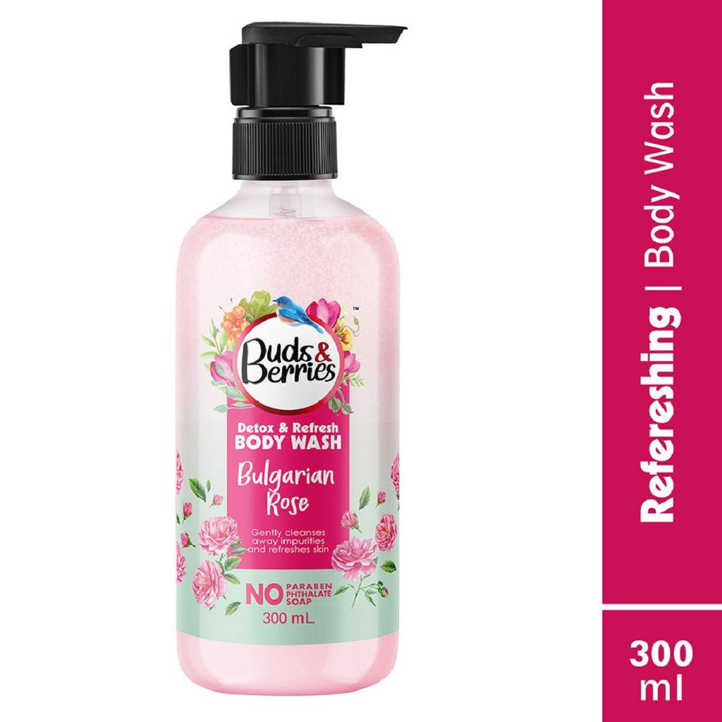 Bulgarian Rose Detox and Refresh Bodywash - 300 ml - Buds&Berries