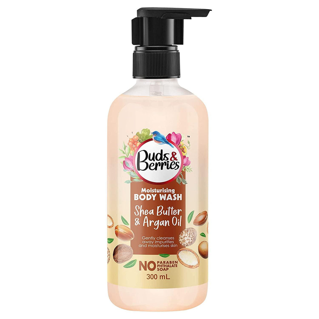 Shea butter Moisture Burst duo - Body Lotion 240ml and Body Wash 300ml - Buds&Berries