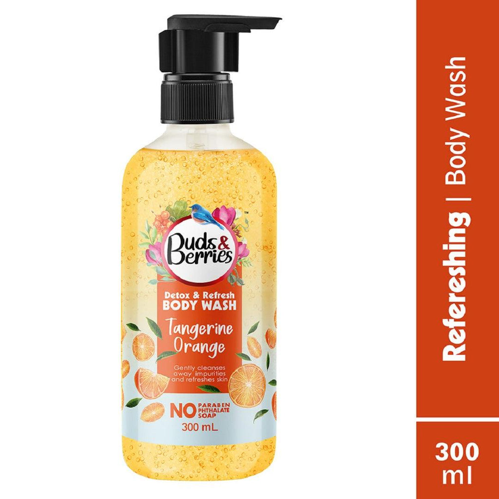 Tangerine Orange Detox and Refresh Bodywash - 300 ml - Buds&Berries